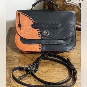 ISO!!! Coach Rip ‘N Repair Crossbody Messenger Bag in BLACK/BURGUNDY.